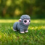 Little lambkins, articulated 3D model, PrintForge, 5x3x4 cm, crafted with PLA, BPA Free, Gray - Image 5