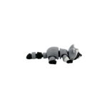 Snatch N scurry, articulated 3D model, PrintForge, 8x4x2 cm, crafted with PLA, BPA Free, Gray - Image 6