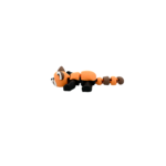 Rogue red panda, articulated 3D model, PrintForge, 8x4x2 cm, crafted with PLA, BPA Free, Multicolor - Image 8