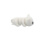 Twist-a-meow cat, articulated 3D model, PrintForge, 6x4x3 cm, crafted with PLA, BPA Free, White - Image 6