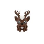 Lilglider reindeer, non-articulated 3D model, PrintForge, 4x4x6 cm, crafted with PLA, BPA Free, Brown - Image 9