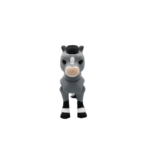Sunnystride horse, articulated 3D model, PrintForge, 7x6x4 cm, crafted with PLA, BPA Free, Gray - Image 7
