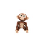 Tangle chimp, articulated 3D model, PrintForge, 6x3x2 cm, crafted with PLA, BPA Free, Brown & Beige - Image 8