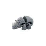 Prism rhinos, articulated 3D model, PrintForge, 7x6x3 cm, crafted with PLA, BPA Free, Gray - Image 7