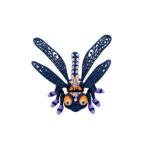 Glimmer fly, articulated 3D model, PrintForge, 12x9x6 cm, crafted with PLA, BPA Free, Multicolor - Image 7